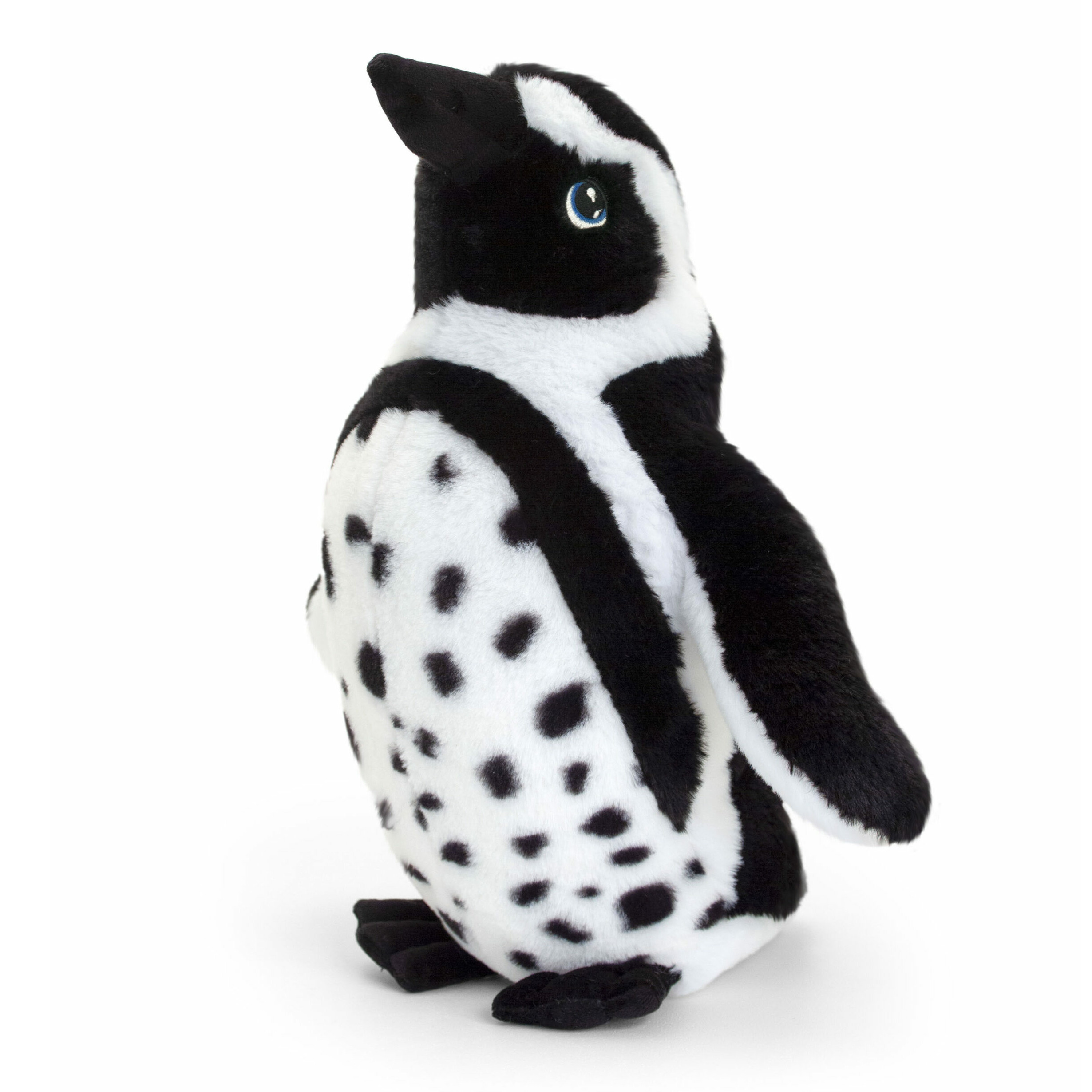 Keel Toys pluche Humboldt pinguin knuffeldier - wit/zwart - staand - 40 cm -