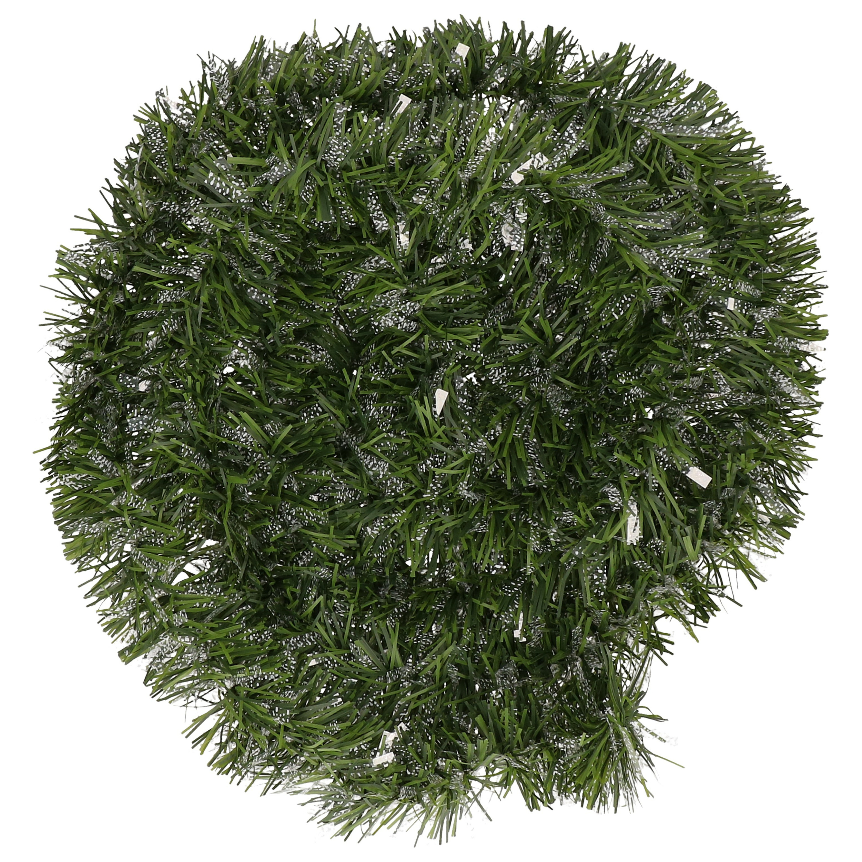 Kerstslinger - groen - 270 cm - lametta/tinsel - folie slinger - kerstversiering -
