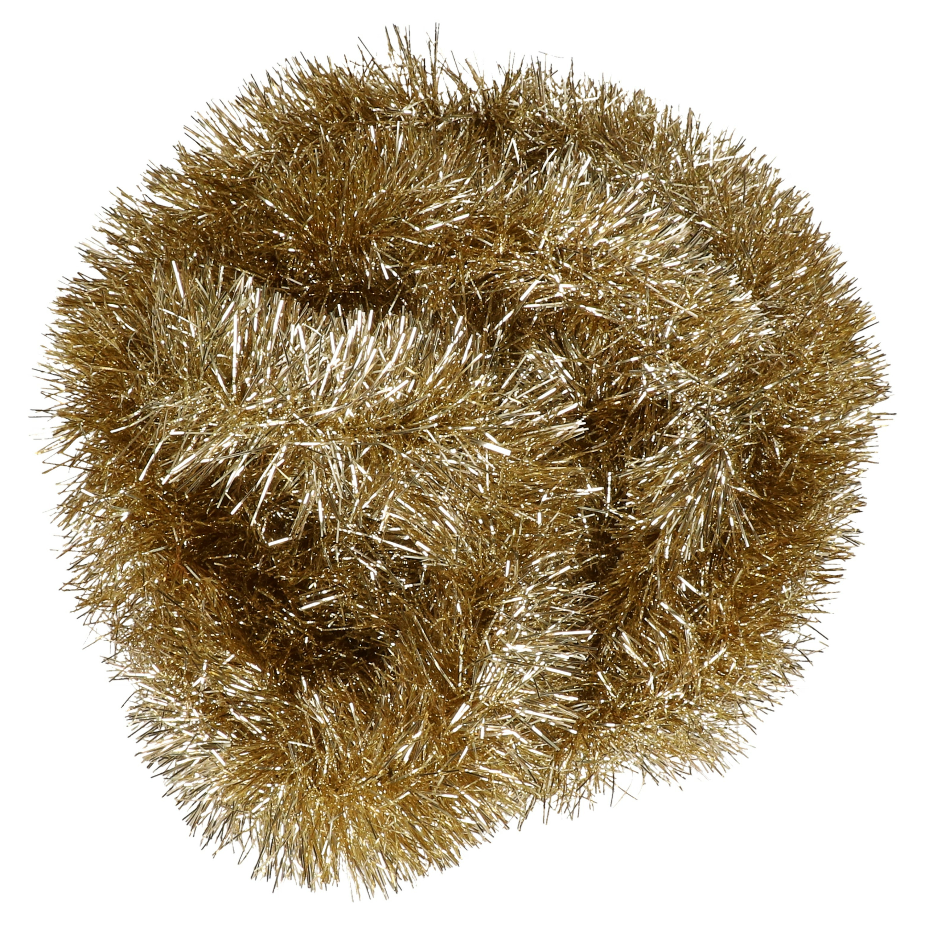 Decoris kerstslinger - goud - 270 x 10 cm 10 cm - glans - folie/lametta -