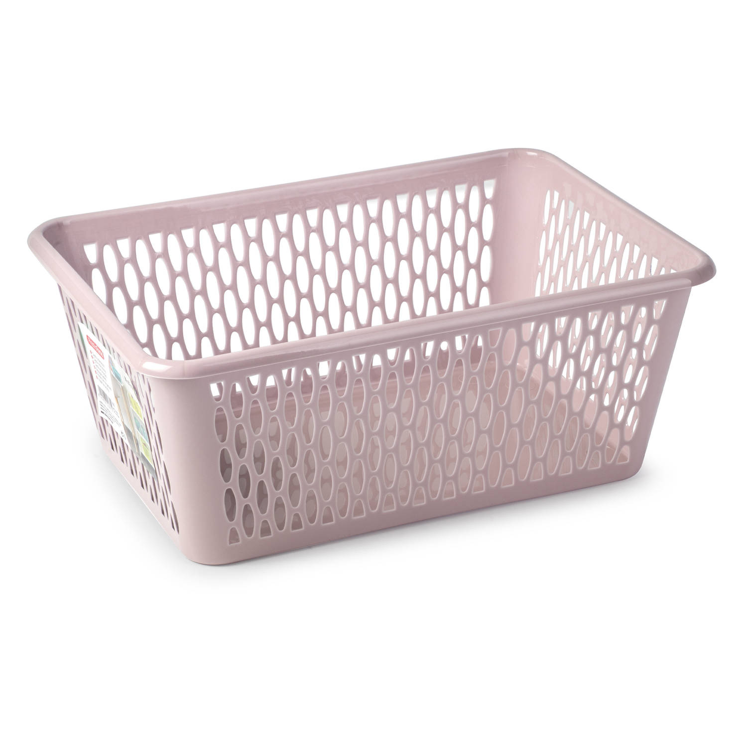 Plasticforte opbergmand/kastmandje - 6,5 liter - roze - kunststof - 20 x 30 x 11 cm - Opbergbox