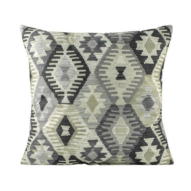 Sierkussen Rana - grijs/beige - 45x45 cm - Leen Bakker