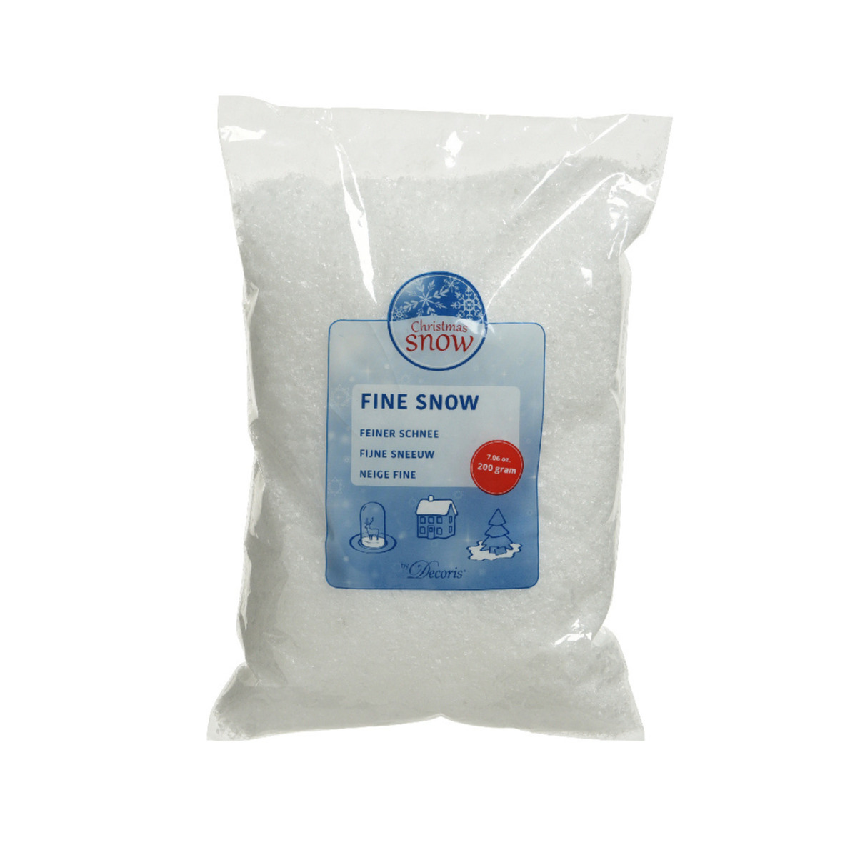 Kunstsneeuw/ nepsneeuw - 1,5 liter - wit - versiering landschap/achtergrond -