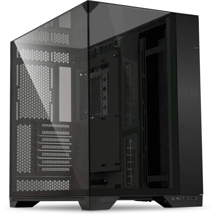Lian Li O11 Vision tower behuizing 2x USB-A | 1x USB-C | Tempered Glass