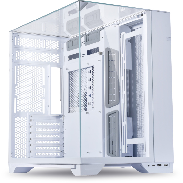 Lian Li O11 Vision tower behuizing 2x USB-A | 1x USB-C | Tempered Glass