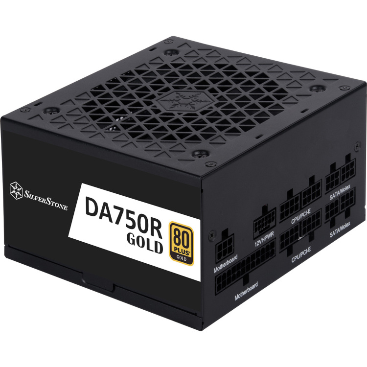 SilverStone DA750R-GM Gold, 750W voeding 4x PCIe, 1x 12VHPWR