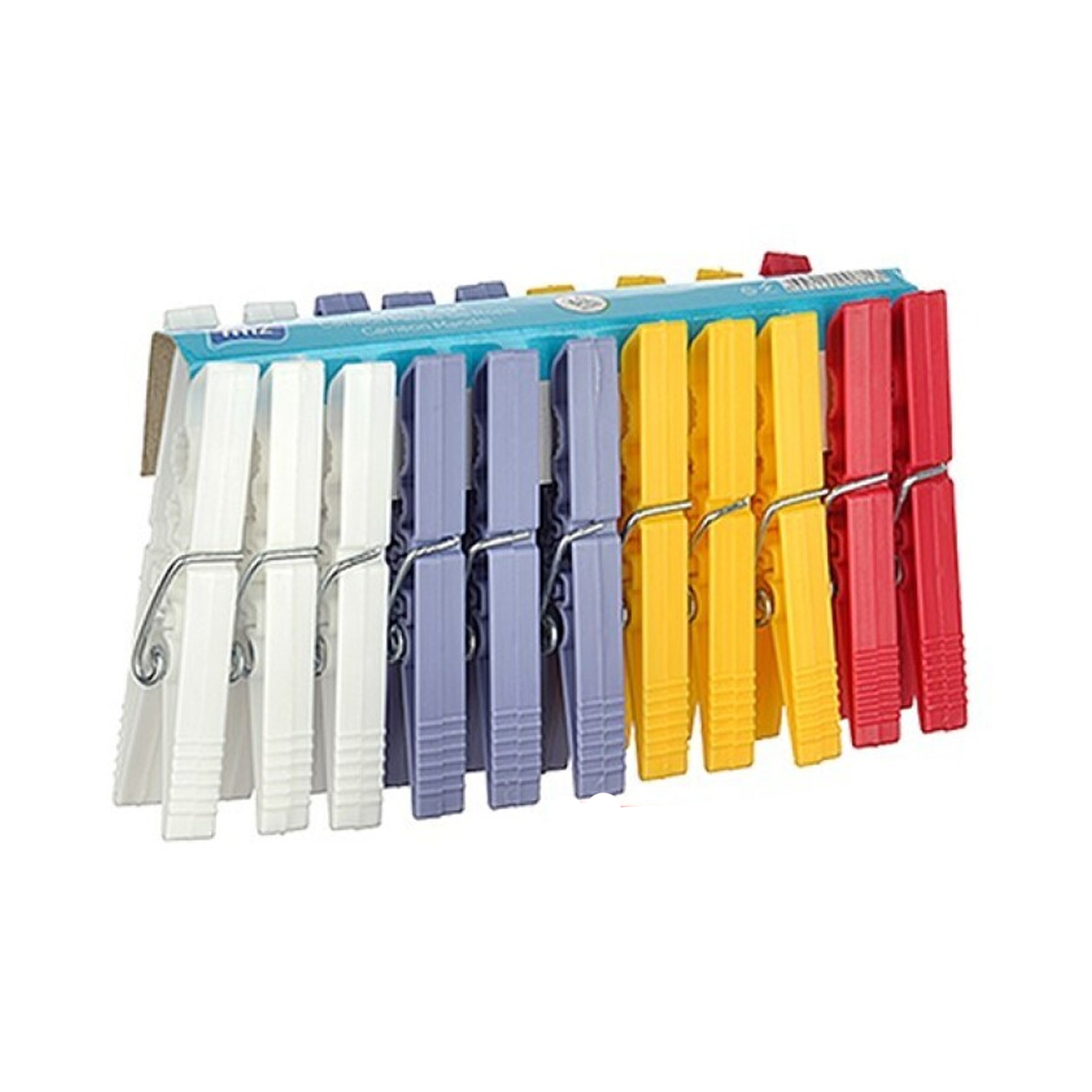 Concorde wasknijpers - 120x - kleurenmix - kunststof - 7,5 cm -