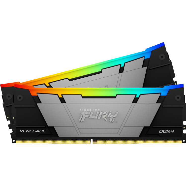 Kingston 32 GB DDR4-3200 Kit werkgeheugen KF432C16RB12AK2/32, Renegade RGB, XMP