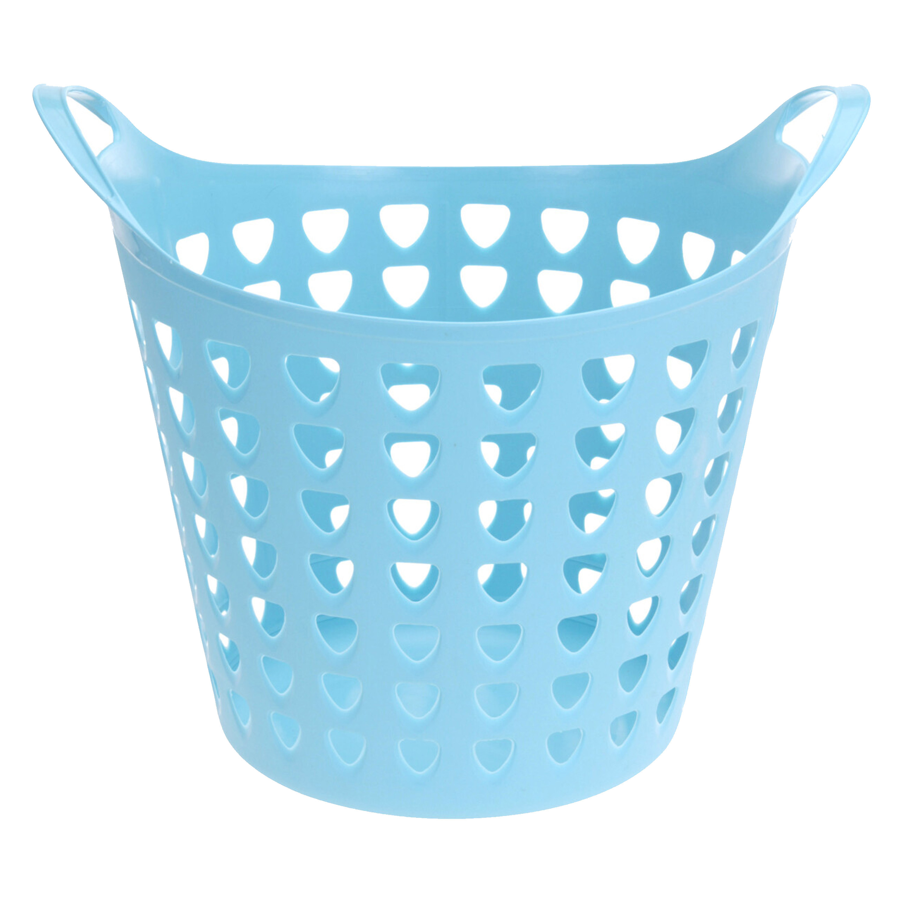 Flexibele wasmand - blauw - 26 liter - kunststof - 40 x 42 cm -
