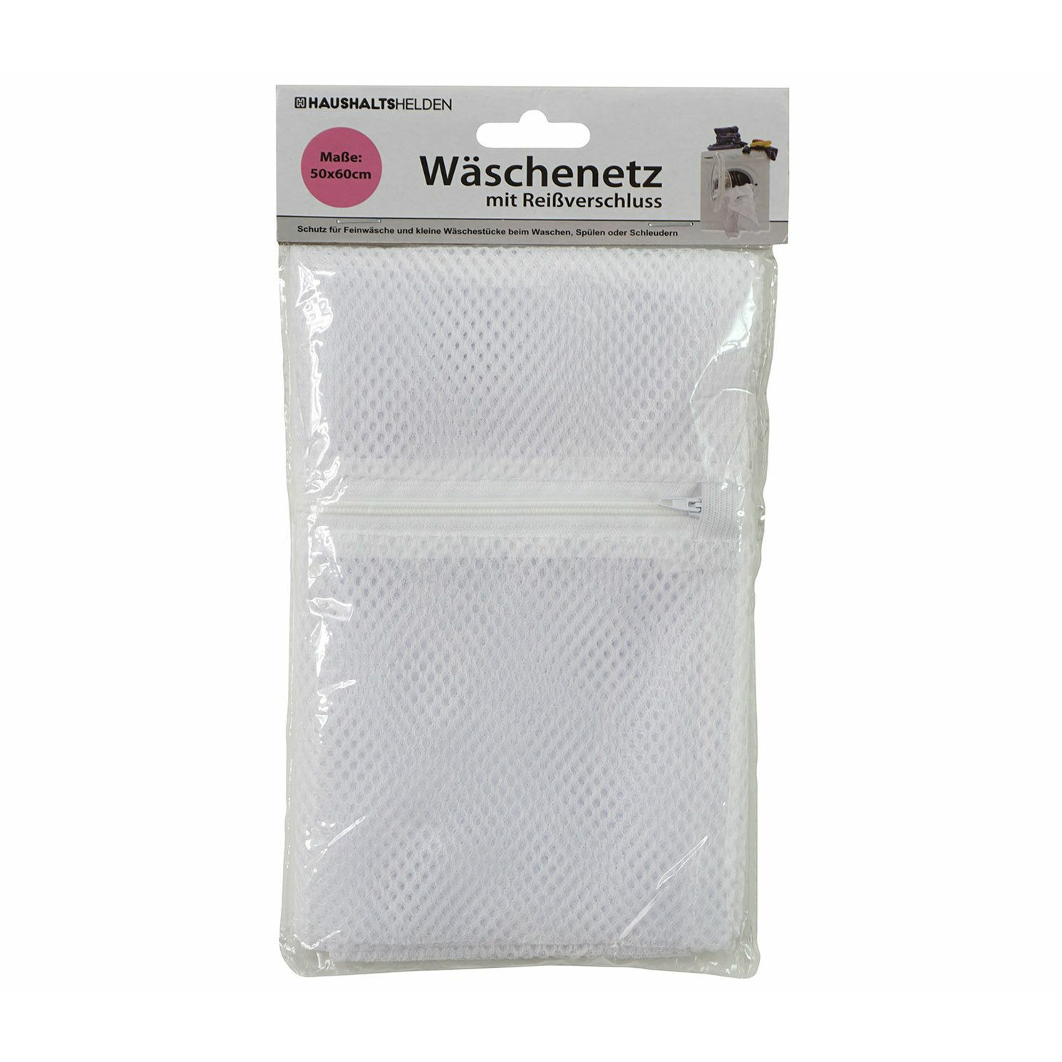 Waszak voor kwetsbare kleding wasgoed/waszak - wit - large size - 50 x 60 cm -