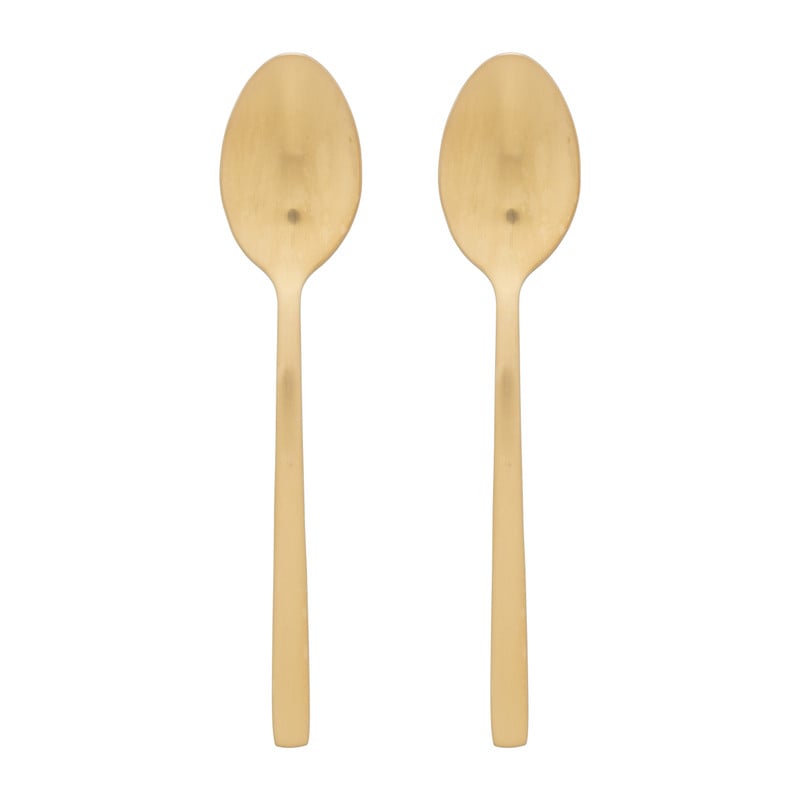 Theelepels - goudkleurig - set van 2
