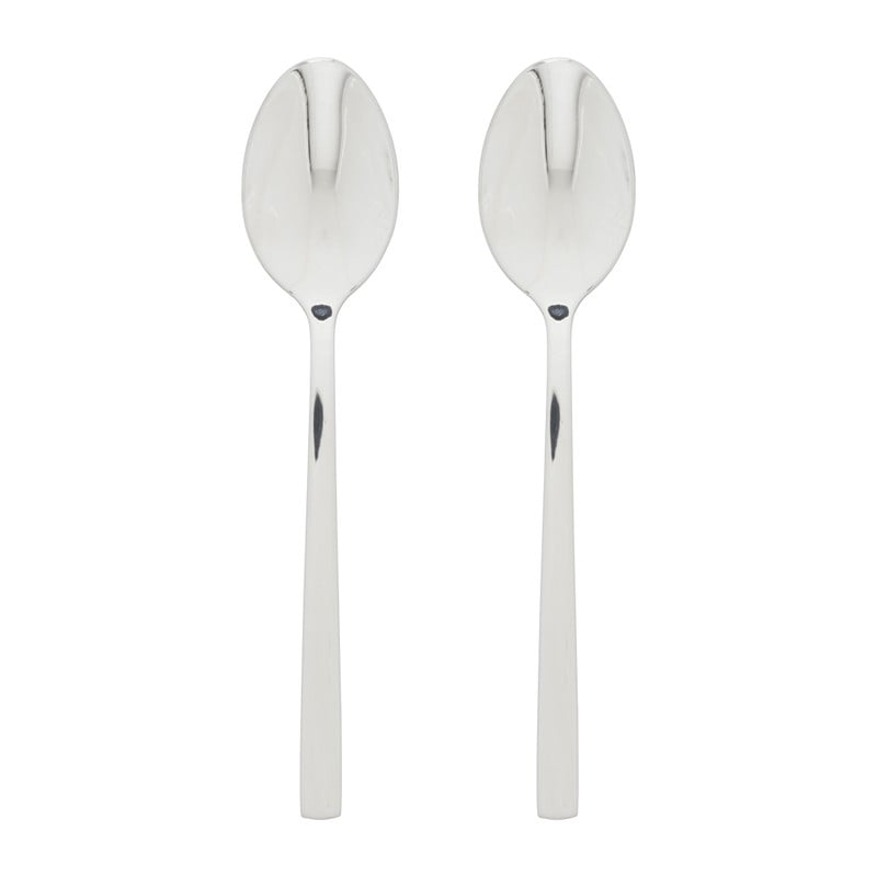 Theelepels - zilverkleurig - set van 2