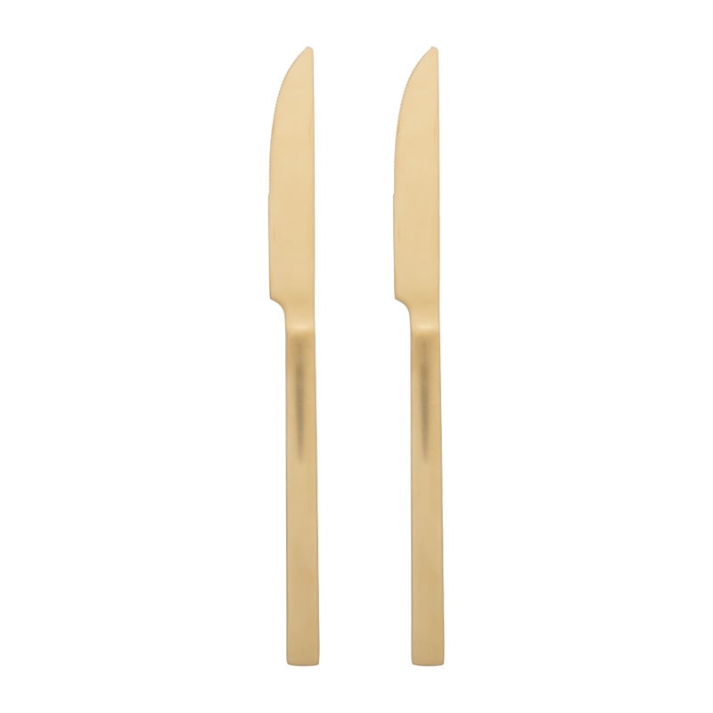 Tafelmessen - goudkleurig - set van 2