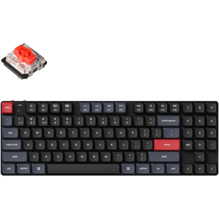Keychron K13 Pro-B1 toetsenbord 80% TKL, RGB leds, Low-Profile Double-shot PBT, Bluetooth 5.1