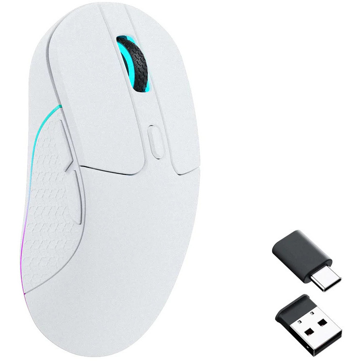 Keychron M3-A3 Wireless Mouse gaming muis 100 - 26.000 DPI, Bluetooth 5.1 | 2.4 Ghz | USB type-C kabel