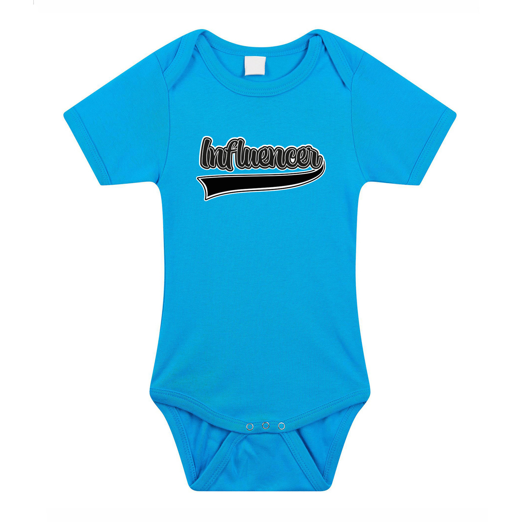 Baby rompertje - Influencer - blauw - cadeau romper - kraamcadeau 56 (1-2 maanden) -