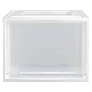 Stapellade large - wit - 29,5x39x45 cm - Leen Bakker