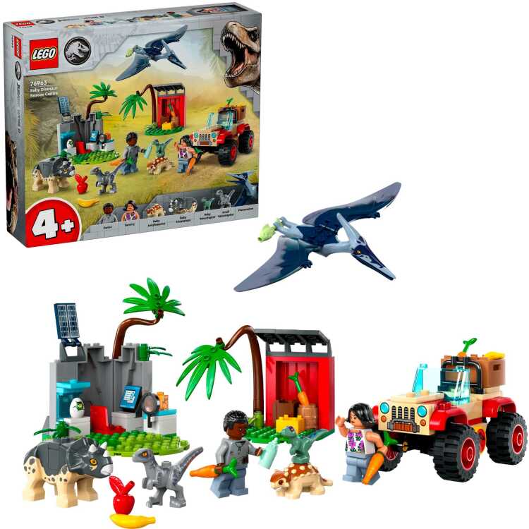 LEGO Jurassic World - Reddingscentrum voor babydinosaurussen constructiespeelgoed 76963