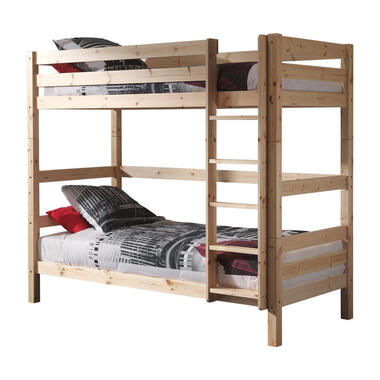 Vipack stapelbed Pino hoog - grenenhout - 182x105,3x209,3 cm - Leen Bakker
