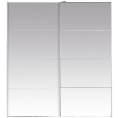 Schuifdeurkast Verona - spiegel - 200x182x64 cm - Leen Bakker