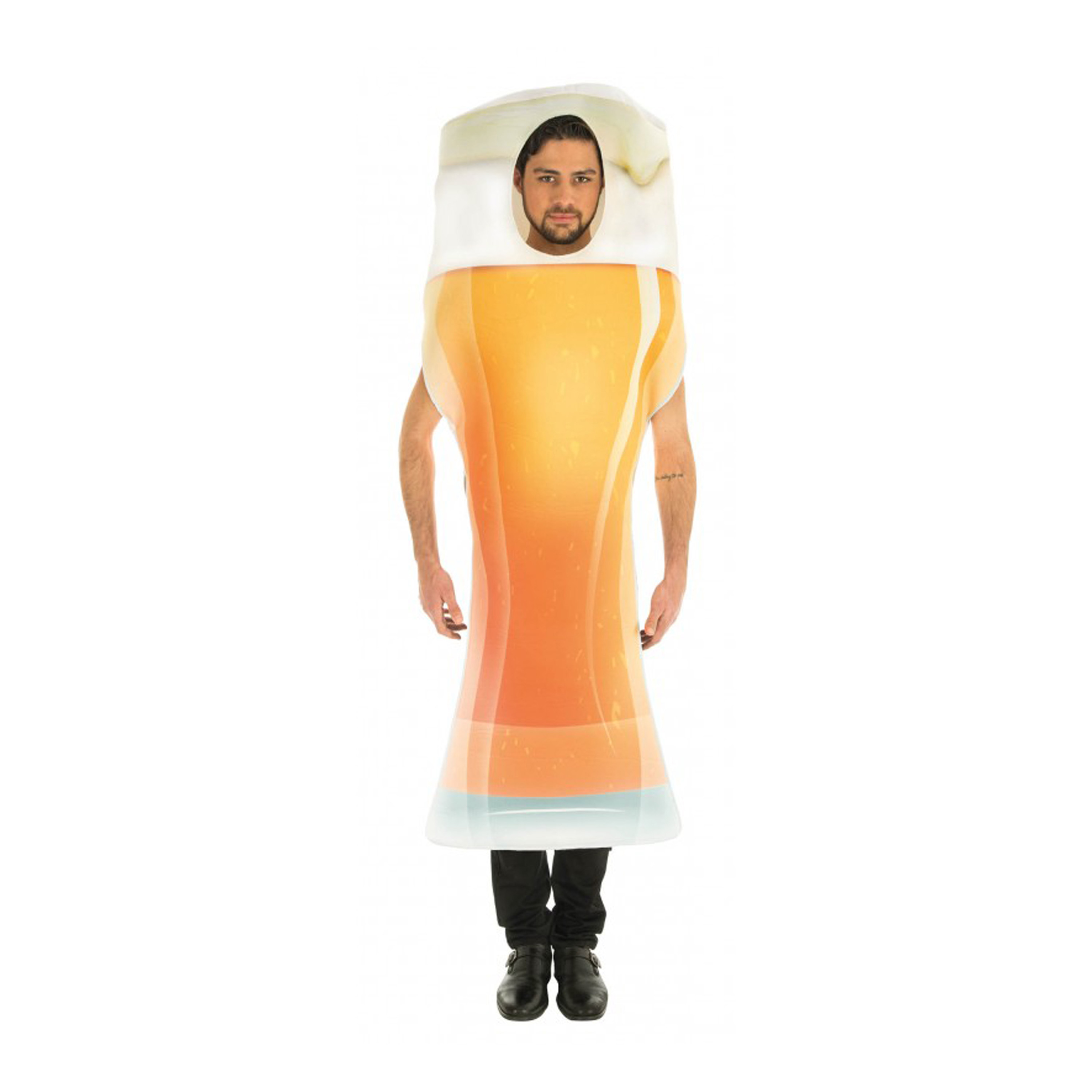 Bier/pils kostuum - voor volwassenen - one size - Carnaval verkleedkleding One size -
