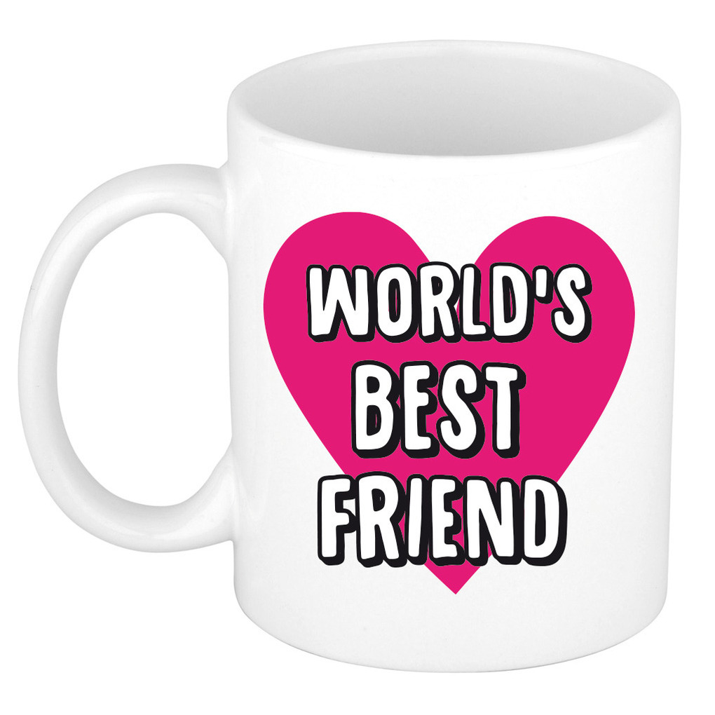 Cadeau koffiemok voor beste vriendin - Worlds Best Friend - 300 ml -