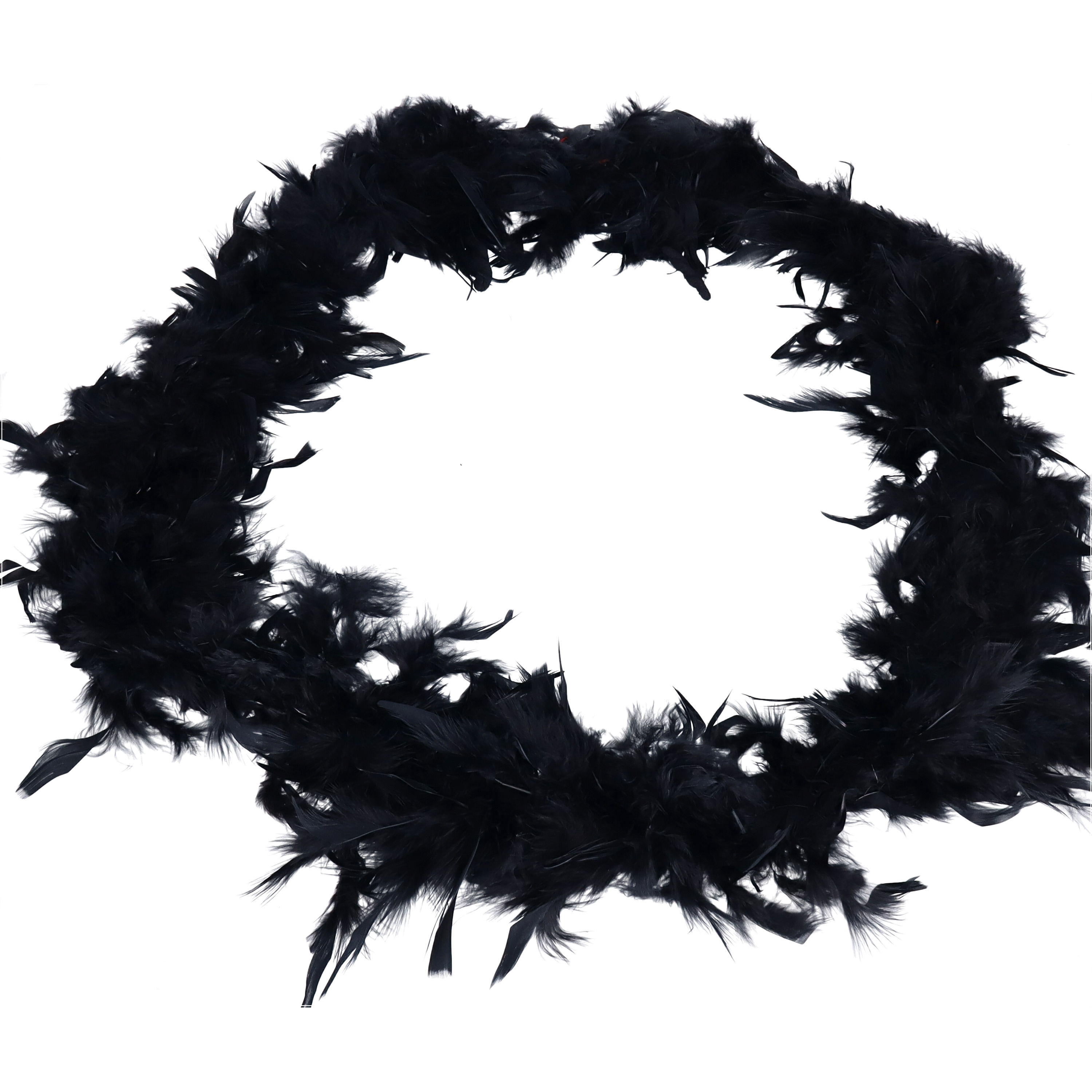 Boa kerstslinger - zwart - 180 cm - kerstboomversiering -