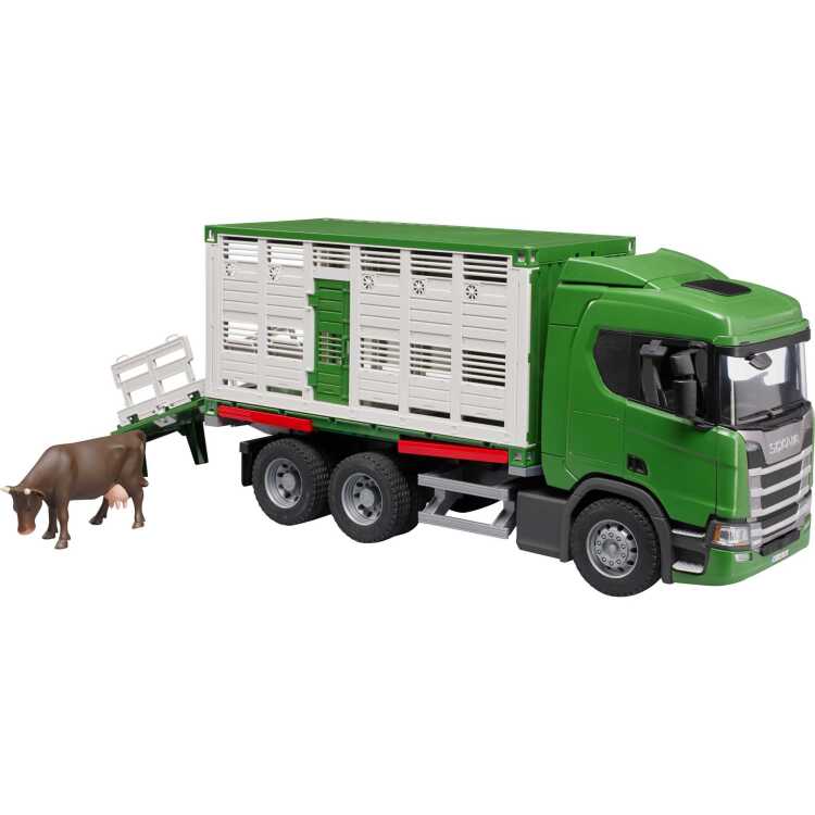 bruder Scania Super 560R Veetransportwagen met 1 koe modelvoertuig 03548