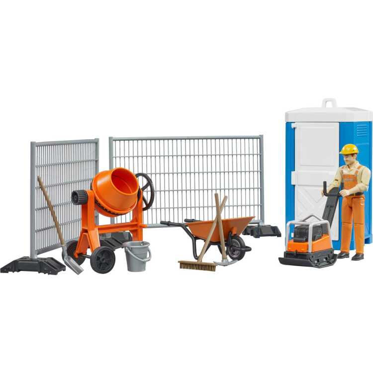 bruder bworld bouwplaatsset decors 62008