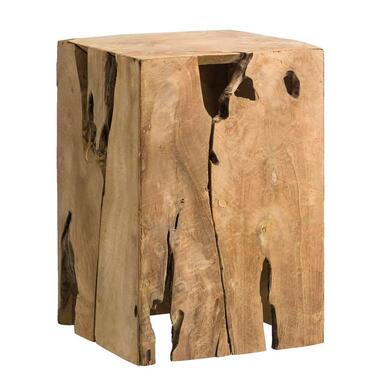 Decoratief blok Fenn - recycled hout - 35x25x25 cm - Leen Bakker