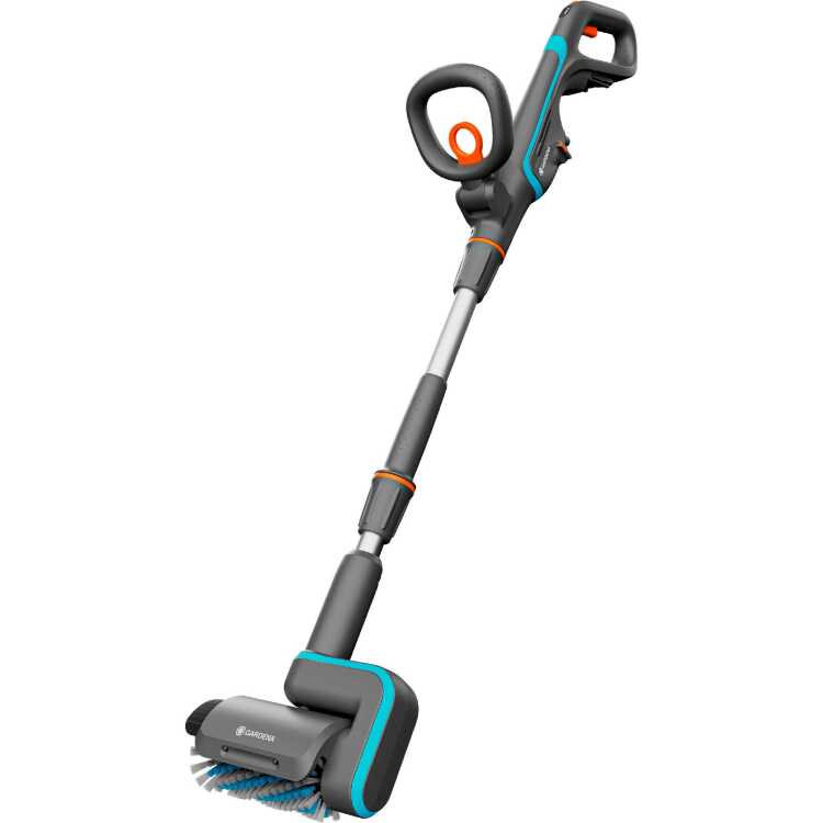 GARDENA AquaBrush Patio 18V P4A solo accu multi-reiniger vloerreiniger 14841-55, accu en lader niet inbegrepen, POWER FOR ALL ALLIANCE