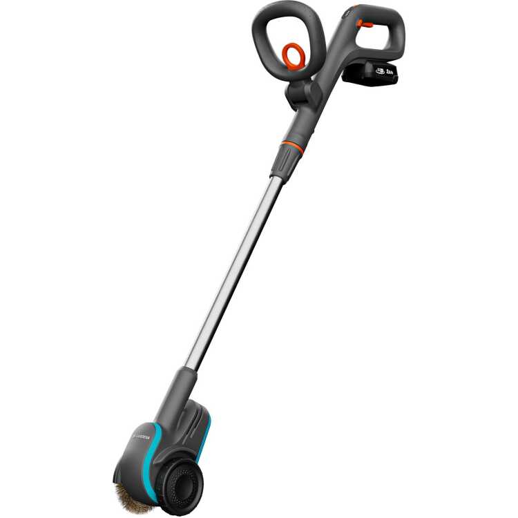 GARDENA EasyWeed accu-onkruidborstel 1800/18V P4A gebruiksklare set onkruidverwijderaar Accu en oplader inbegrepen, POWER FOR ALL ALLIANCE