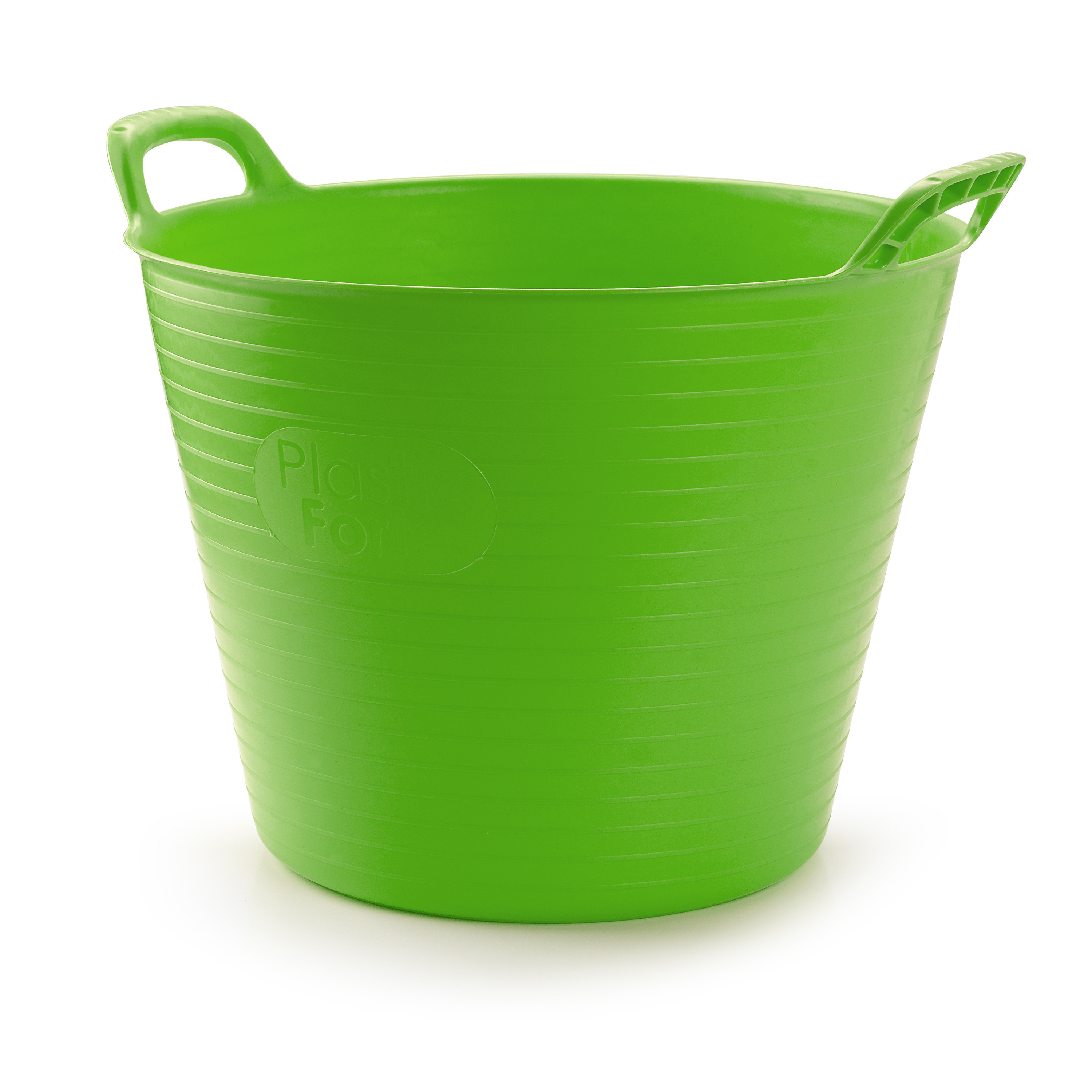 Flexibele emmer/kuip - groen - 42 liter - ECO kunststof - rond - 38 x 45 cm -