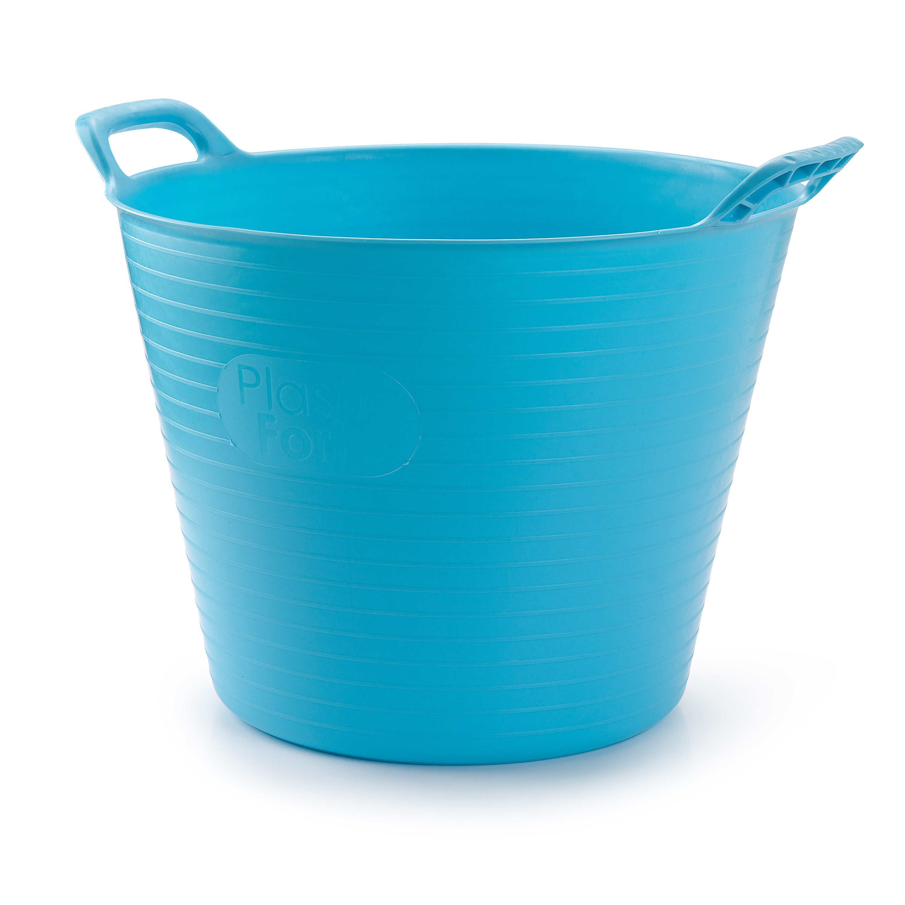 Flexibele emmer/kuip - blauw - 42 liter - ECO kunststof - rond - 38 x 45 cm -