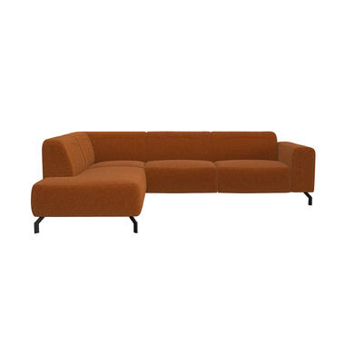 Hoekbank Otis links - terracotta - Leen Bakker
