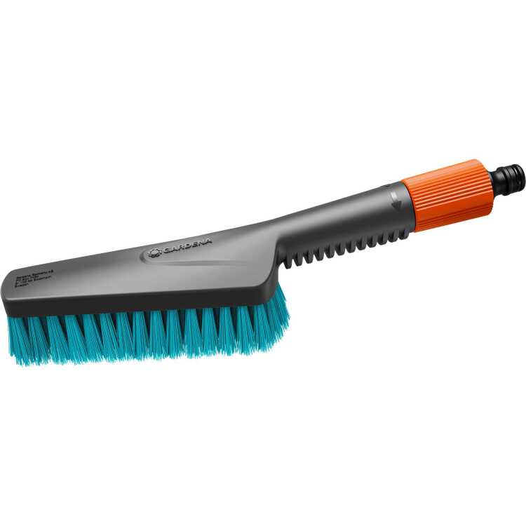 GARDENA Cleansystem handborstel S Hard, met slangaansluiting wasborstel 18844-20