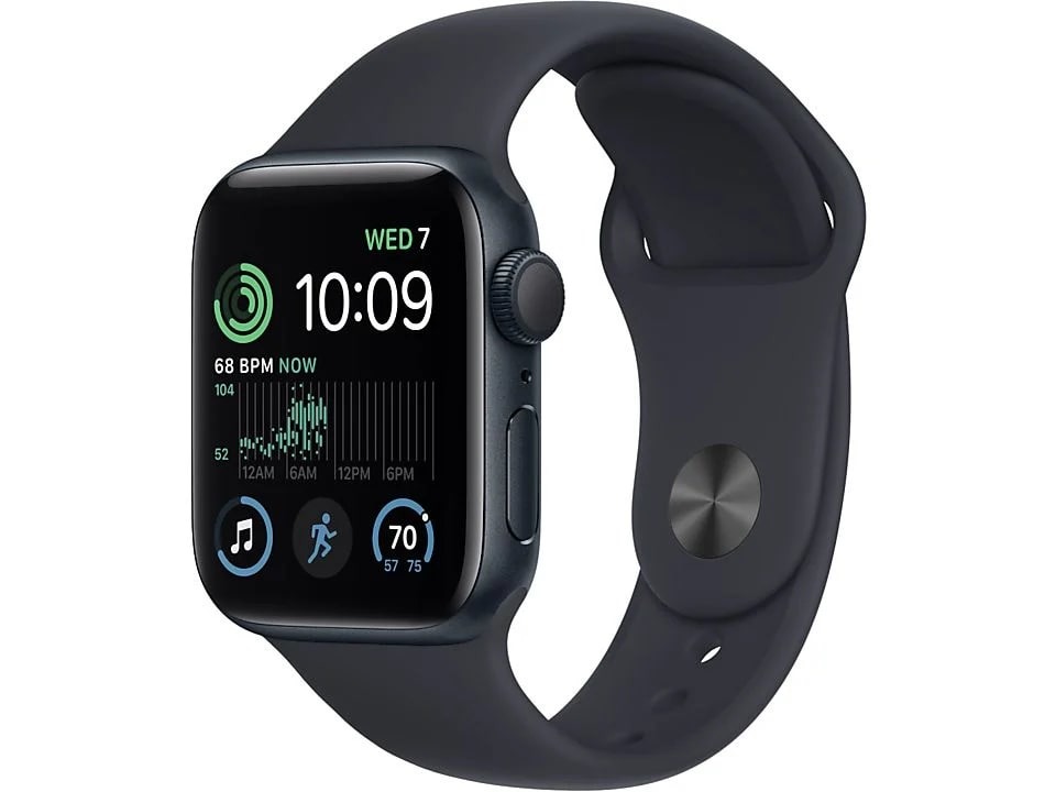 Apple Watch SE (2022) 40mm Midnight Aluminium Sportband S/M Smartwatch