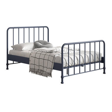 Vipack bed Bronxx - denim blauw - 140x200 cm - Leen Bakker