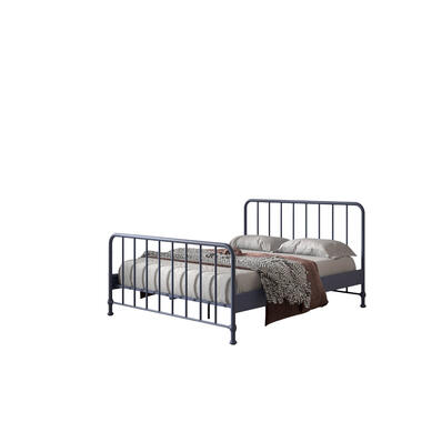 Vipack bed Bronxx - denim blauw - 160x200 cm - Leen Bakker