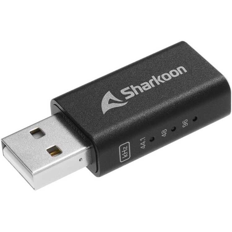 Sharkoon Gaming DAC Pro S geluidskaart USB-A naar 3.5 mm TRRS