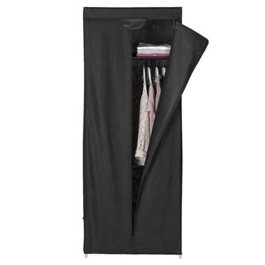 Garderobekast Luik - antraciet - 157x60x45 cm - Leen Bakker