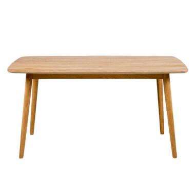 Eetkamertafel Ulfborg - eikenkleur - 80x150x75,5 cm - Leen Bakker