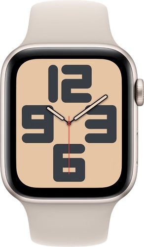 Apple Watch SE (2022) 4G 44mm Starlight Aluminium Sportband S/M Smartwatch