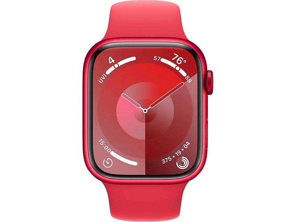 Apple Watch Series 9 45mm (PRODUCT)RED Aluminium Sportband S/M Smartwatch Rood