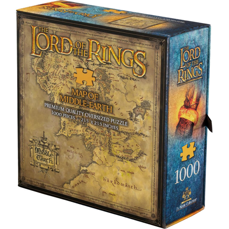 Noble Collection Lord of the Rings: Middle-Earth 1000 Piece Puzzle puzzel 1000 stukjes