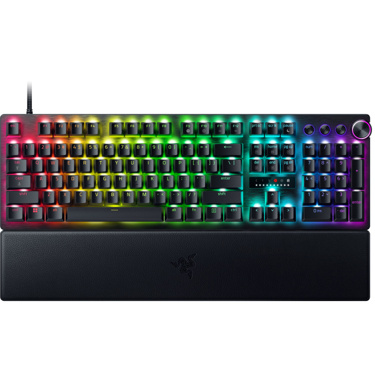 Razer Huntsman V3 Pro gaming toetsenbord Razer Analog Optical v2, RGB leds, Doubleshot PBT
