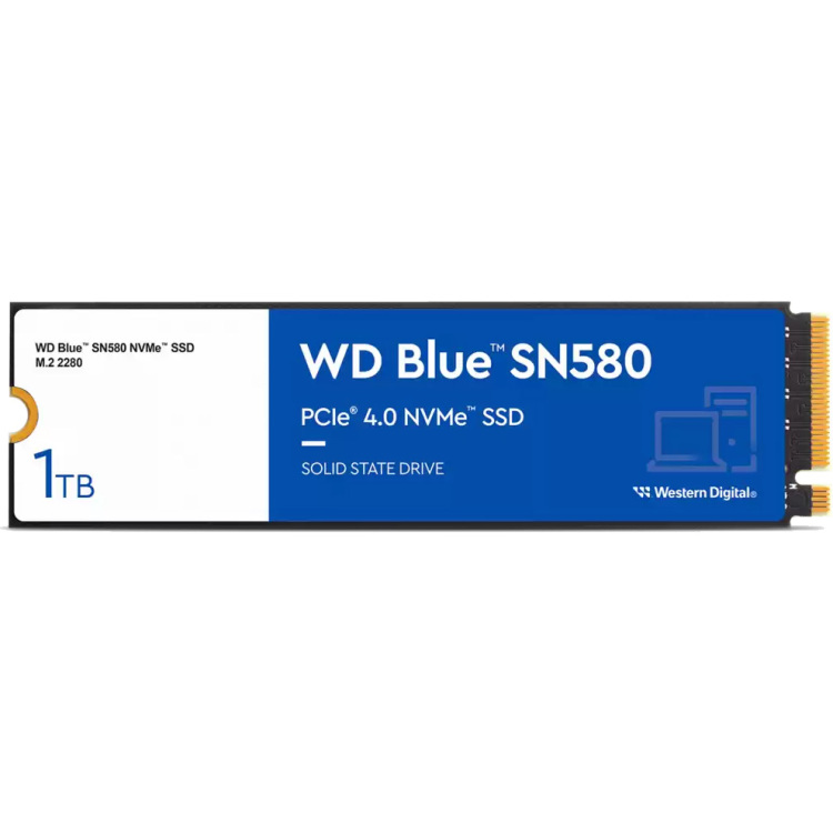 WD Blue SN580, 1 TB ssd WDS100T3B0E, M.2 2280, PCIe Gen4 x4