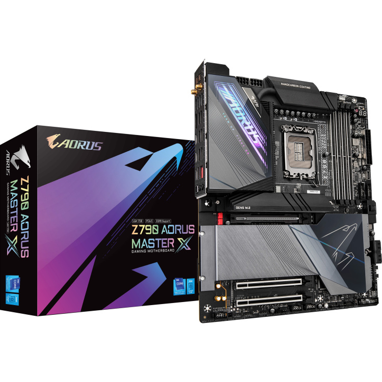 GIGABYTE Z790 AORUS MASTER X moederbord RAID, 10 Gb-LAN, WLAN, BT, Sound, E-ATX