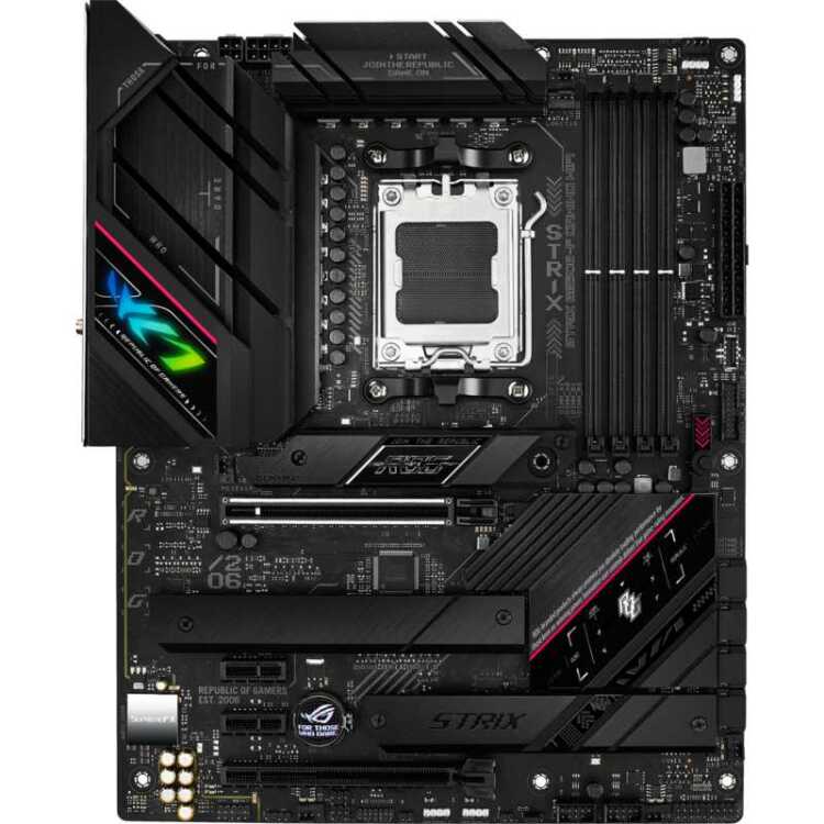 ASUS ROG Strix B650E-F Gaming WiFi moederbord RAID, 2.5 Gb-LAN, Wi-Fi 6E, BT 5.2, Sound, ATX