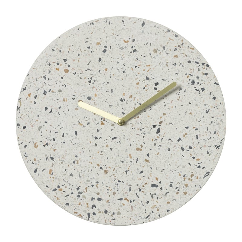 Wandklok Terrazzo rond - ø29.5x4 cm