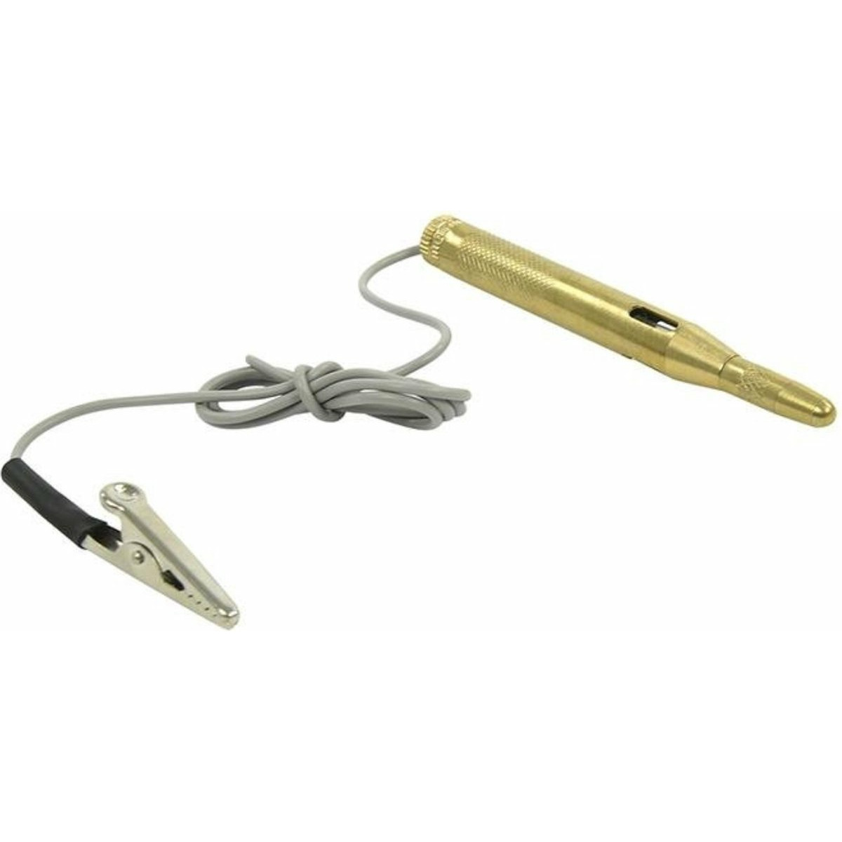 Spanningszoeker - messing - met Priem 6 / 24 Volt - spanningzoeker/spanningtester -